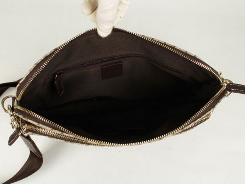Gucci nuova tela Media Messenger Bag Coffee 854.363