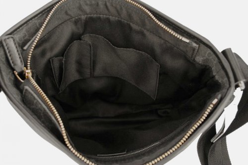 Gucci Borsa a tracolla in beige con finiture in pelle nera 24879