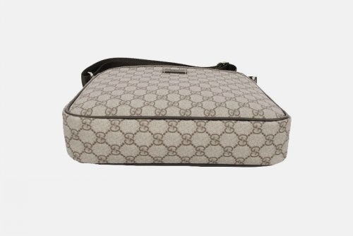 Gucci Borsa a tracolla in beige con finiture in pelle 248797 Caf