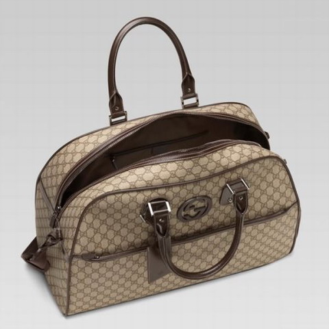 Duffel Gucci Outlet con interblocco Particolare G 246306 in Beig