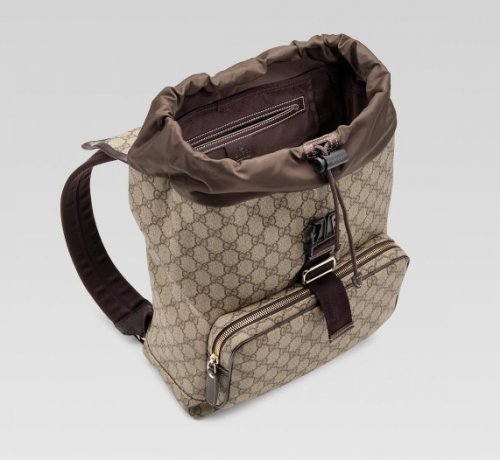 Gucci Medium Backpack 246103 in Beige / Marrone