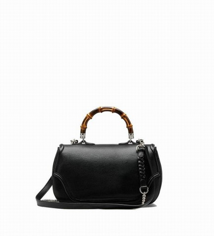 Gucci New Top bambù grande sacchetto della maniglia 240241 Nero