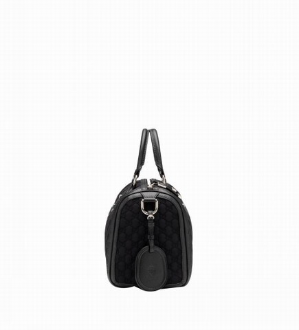 Gucci Techno Tag Medium Boston Bag 241097 Nero