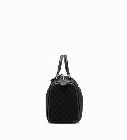 Gucci Techno Tag Medium Boston Bag 241097 Nero