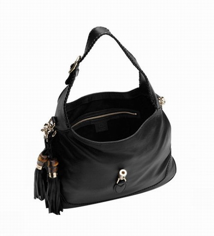 Gucci Outlet New Jackie Medium Borsa Tracolla 246907 Nero