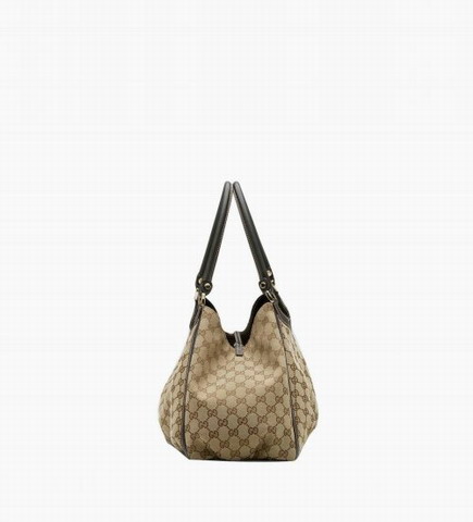 Gucci Outlet 'D Gold' Large Shoulder Bag 189835 Beige / Marrone