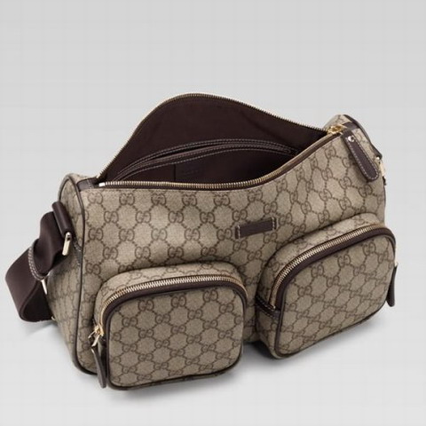 Gucci Borsa a tracolla 246881 in luce beige / ebano