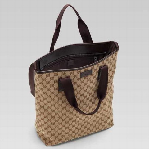 Gucci Tote 256099 nel Beige / Marrone