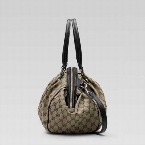 Gucci Sukey Boston Bag Medium 223974 in Beige / Nero