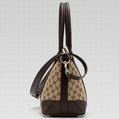 Gucci Vintage Web Media Top Handle 257341 in Beige / Marrone