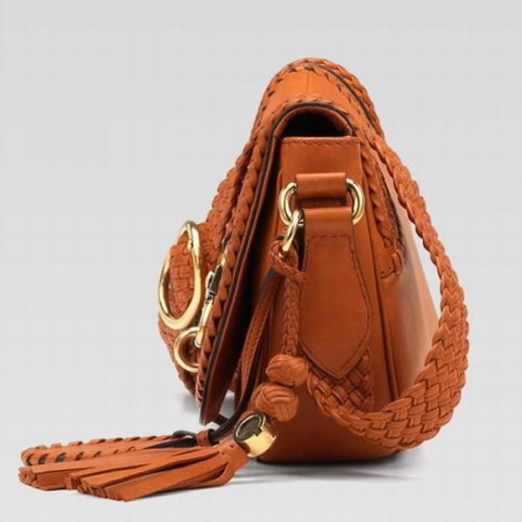Gucci Outlet fatto a mano Media Shoulder Bag 263954 a Orange