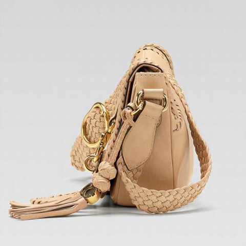 Gucci Outlet fatto a mano Medium Shoulder Bag 263954 in Nude