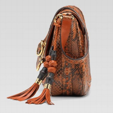 Gucci Outlet Snaffle Bit Medium Shoulder Bag 263955 a Orange