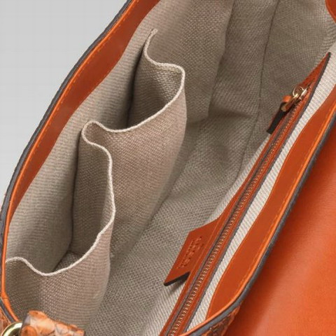 Gucci Outlet Snaffle Bit Medium Shoulder Bag 263955 a Orange