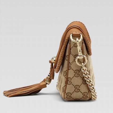 Gucci Marrakech Evening Bag 257032 in Beige / Camel Brown
