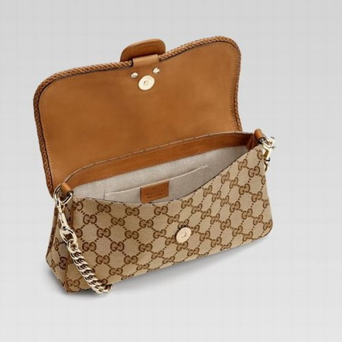 Gucci Marrakech Evening Bag 257032 in Beige / Camel Brown