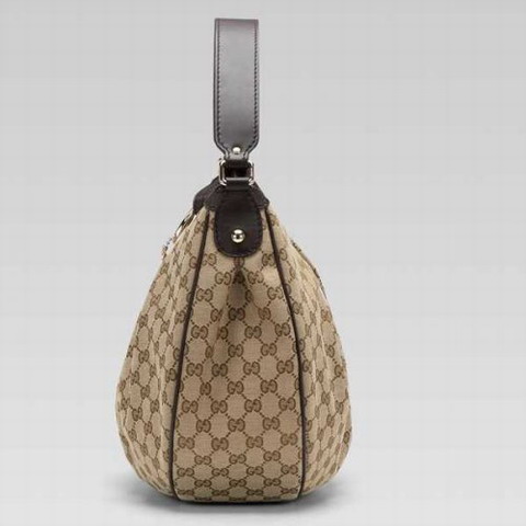 Gucci Outlet Sukey Media Hoho 232955 in Beige / Cioccolato