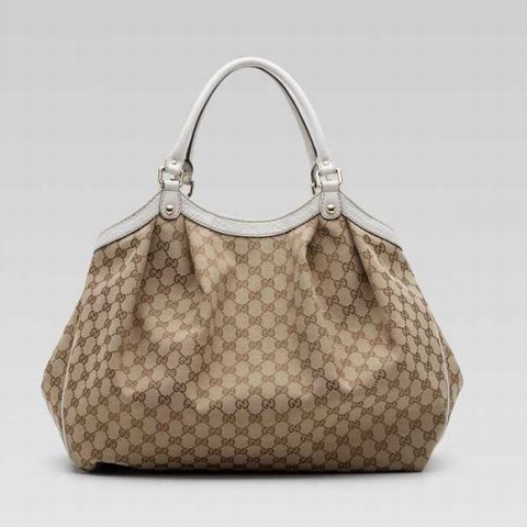 Gucci Sukey Large Tote 211943 nel Beige / Bianco
