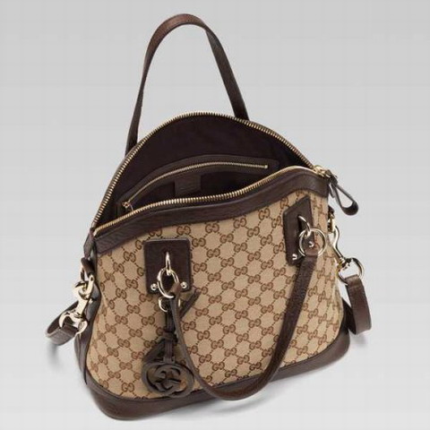 Gucci fascino Media Top Handle Bag 247279 in Beige / Marrone Scu