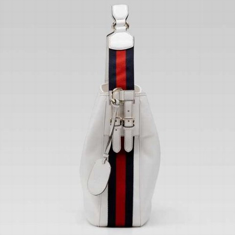 Gucci Outlet Heritage Medium Shoulder Bag 247597 in Bianco
