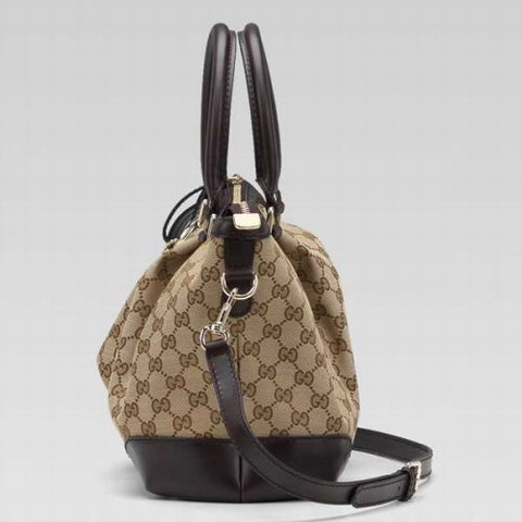 Gucci Sukey Media Top Handle Bag 247902 in Beige / Marrone