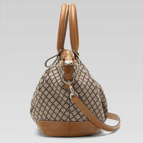 Gucci Sukey Media Top Handle Bag 247902 in Beige / Camel Brown