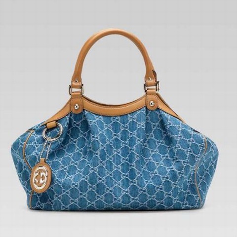 Gucci Sukey Medium Tote 211944 in denim