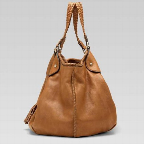 Gucci Outlet Marrakech Medium Shoulder Bag 257029 in cammello Br