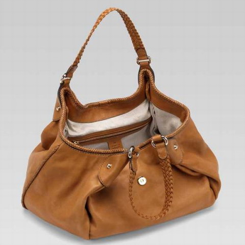 Gucci Outlet Marrakech Medium Shoulder Bag 257029 in cammello Br