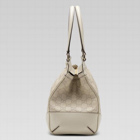 Gucci Mayfair Media Top Handle Bag 257063 in Off-White