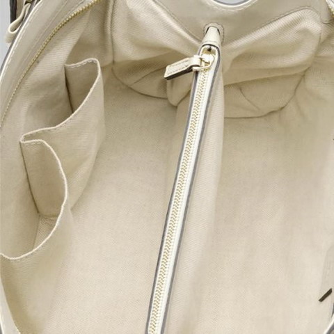 Gucci Mayfair Media Top Handle Bag 257063 in Off-White
