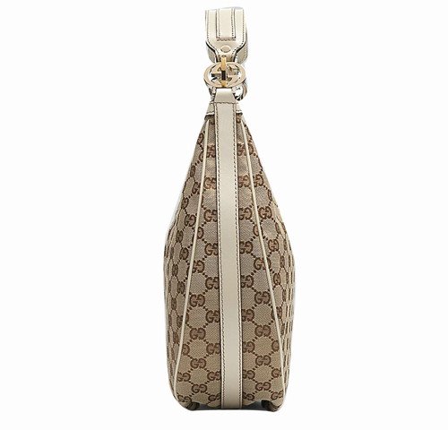 Gucci GG Twins Medium Hobo 232962 Beige / Bianco Sporco