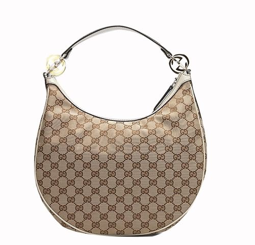 Gucci GG Twins Medium Hobo 232962 Beige / Bianco Sporco