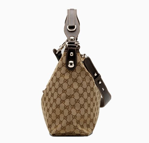 Gucci Outlet Icon Bit Medium Hobo 232961 Beige / Marrone
