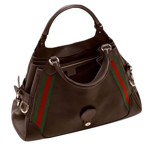 Gucci Outlet Heritage Medium Borsa Tracolla 247599 Brown