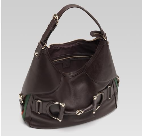 Gucci Outlet Heritage Medium Hobo 247602 Brown