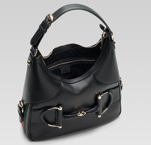 Gucci Outlet Heritage Piccolo Hobo 247604 Nero