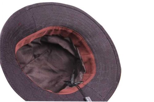 Gucci Outlet Hat Fedora con impresso marchio Nero