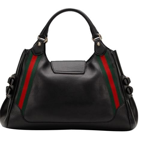 Gucci Outlet Heritage Medium Borsa Tracolla 247599 Nero