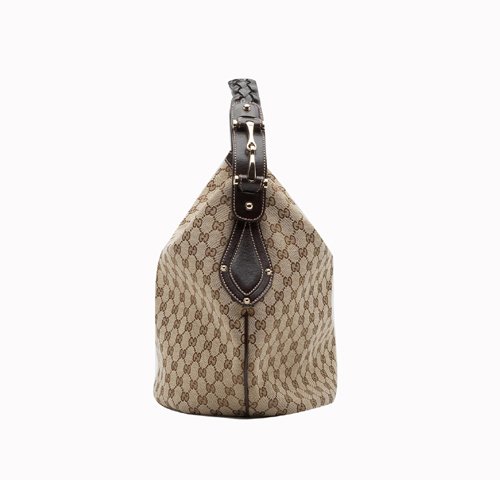 Gucci Outlet Pelham Medium Hobo 211986 Beige / Marrone