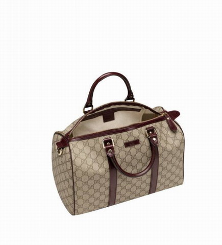 Gucci Joy Medium Boston Bag 193603 Beige / Bordeaux
