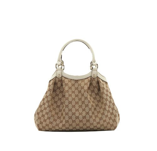 Gucci Sukey Medium Tote 211944 Beige / Bianco Sporco