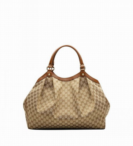 Gucci Sukey Large Tote 211943 Beige / Marrone chiaro