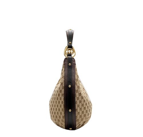 Gucci Outlet interblocco Medium Hobo 223952 Beige / Marrone