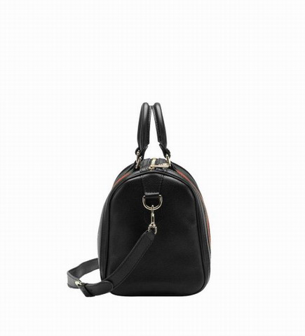 Gucci Vintage Web Medium Boston Bag 247205 Nero