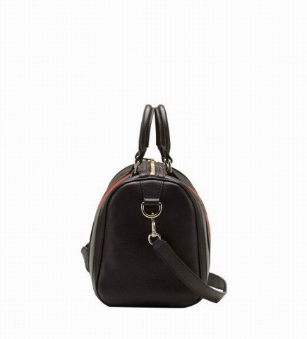 Gucci Vintage Web Medium Boston Bag 247205 Brown