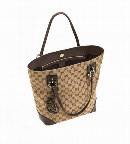 Charm Gucci Medium Tote 247237 Beige / Marrone
