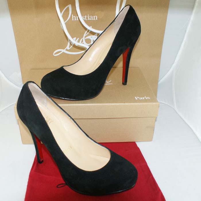 Christian Louboutin Rolando Suede Pumps Black