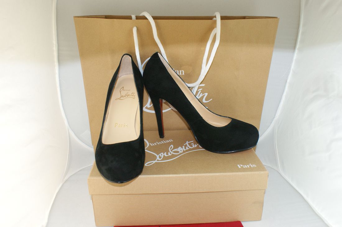 Christian Louboutin Rolando Suede Pumps Black