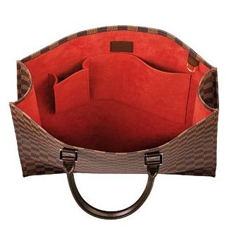 Louis Vuitton Damier Ebene Canvas Sac Plat Borse N51140